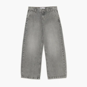 Cropp - Szare jeansy baggy balloon - jasny szary