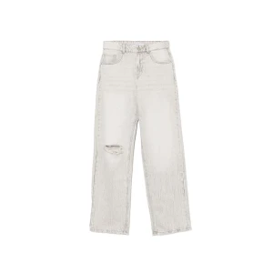 Cropp - Szare jeansy straight - jasny szary