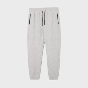 Cropp - Szare joggery z napisem - jasny szary