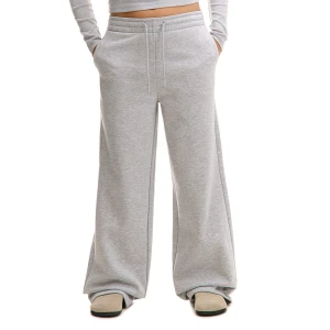 Cropp - Szare melanżowe spodnie dresowe basic - jasny szary