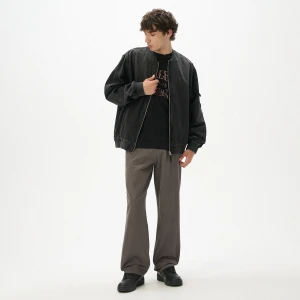 Cropp - Szare spodnie baggy - szary
