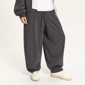 Cropp - Szare spodnie baggy z wiskozą - szary