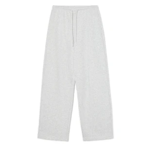 Cropp - Szare spodnie dresowe wide leg - jasny szary