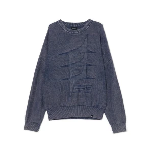 Cropp - Szary sweter z efektem sprania - szary