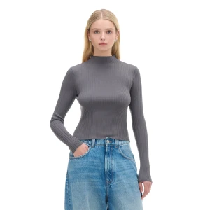 Cropp - Szary sweter z półgolfem - szary