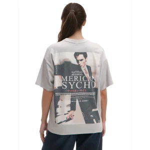 Cropp - Szary T-shirt American Psycho - jasny szary