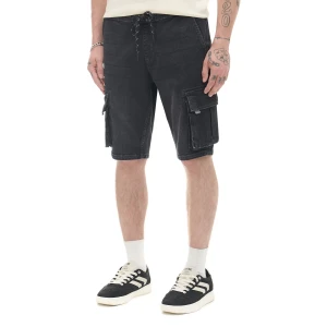 Zdjęcie produktu Cropp - Szorty denim z efektem sprania - szary