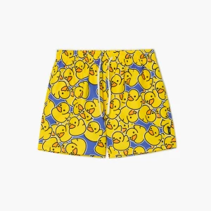 Cropp - Szorty kąpielowe z motywem kaczek - żółty