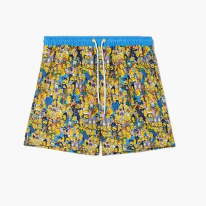 Cropp - Szorty kąpielowe z postaciami The Simpsons - niebieski