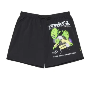 Cropp - Szorty kąpielowe ze Shrekiem - czarny