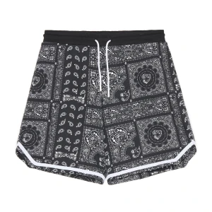 Cropp - Szorty z nadrukiem paisley - czarny