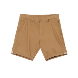 Cropp - Szorty z podwiniętymi nogawkami - żółty