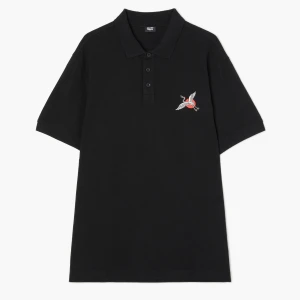 Zdjęcie produktu Cropp - T-shirt polo z japońskim motywem - czarny