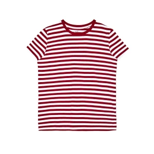 Cropp - T-shirt w czerwono-białe paski - czerwony