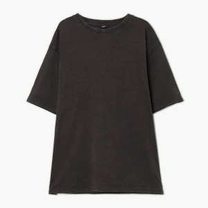 Cropp - T-shirt z creepy nadrukiem - szary