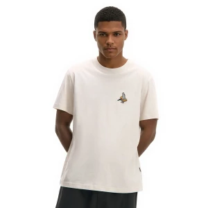 Cropp - T-shirt z haftem gołębia - jasny szary