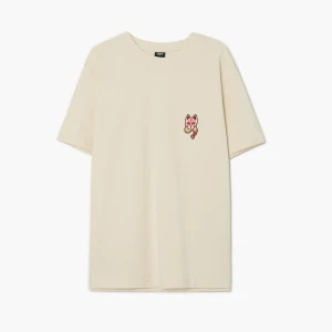 Zdjęcie produktu Cropp - T-shirt z haftowanym japońskim motywem - beżowy