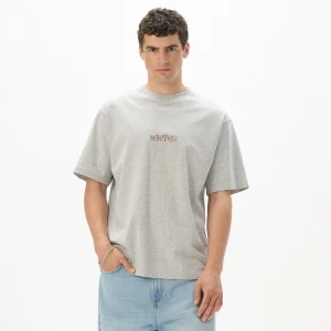 Cropp - T-shirt z haftowanym napisem - jasny szary