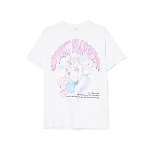 Cropp - T-shirt z Lillią z League of Legends - jasny szary