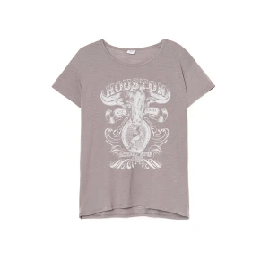 Cropp - T-shirt z motywem rodeo - szary