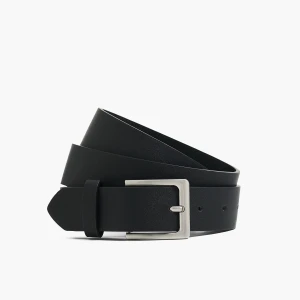 Cropp - Wąski czarny pasek z imitacji skóry - czarny