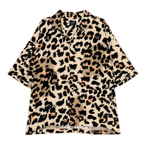 Cropp - Wiskozowa koszula w panterkę - beżowy