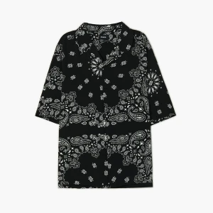 Cropp - Wiskozowa koszula ze wzorem paisley - czarny