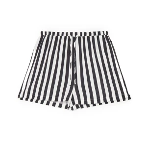 Cropp - Wiskozowe spodenki w paski - czarny