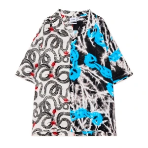 Cropp - Wzorzysta koszula z wiskozy - biały