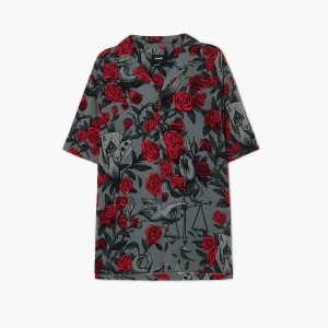 Cropp - Wzorzysta koszula z wiskozy - szary