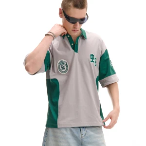 Cropp - Wzorzysta koszulka polo - wielobarwny