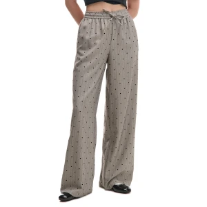 Cropp - Wzorzyste spodnie z wiskozą - jasny szary