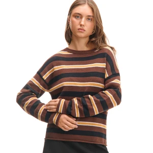 Cropp - Wzorzysty sweter w paski - wielobarwny