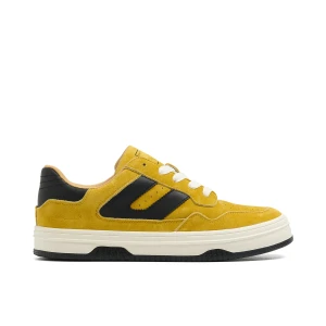 Cropp - Zamszowe sneakersy - żółty