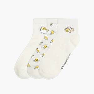 Cropp - Zestaw 3 par skarpet Gudetama - biały