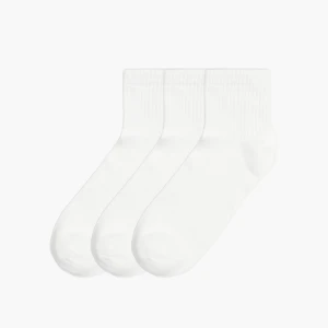 Cropp - Zestaw białych skarpet basic - biały