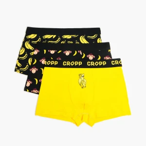 Cropp - Zestaw bokserek z motywem banana - żółty