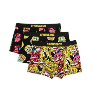 Cropp - Zestaw bokserek z motywem SpongeBoba - czarny
