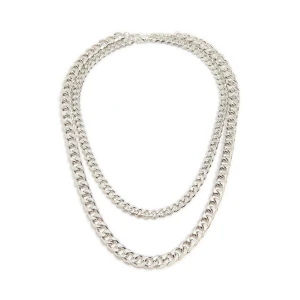 Cropp - Zestaw naszyjników typu łańcuch - srebrny