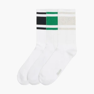 Cropp - Zestaw skarpet basic z ozdobnym ściągaczem - zielony