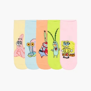 Cropp - Zestaw skarpet z baby bohaterami SpongeBoba - wielobarwny