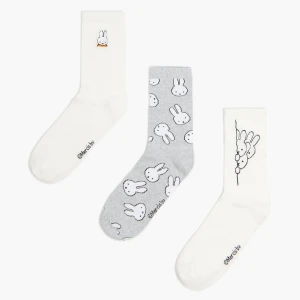 Cropp - Zestaw skarpet z Miffy - biały