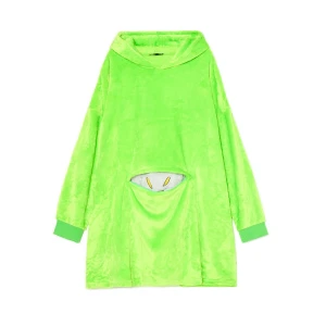 Cropp - Zielona bluza snuddie UFO z etui - zielony