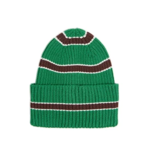 Cropp - Zielona czapka beanie w paski - zielony