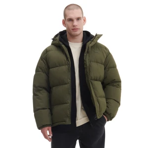 Zdjęcie produktu Cropp - Zielona pikowana kurtka z kapturem - zielony