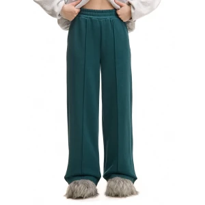 Cropp - Zielone spodnie dresowe z przeszyciami - zielony