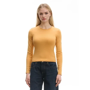 Cropp - Żółta koszulka longsleeve - żółty