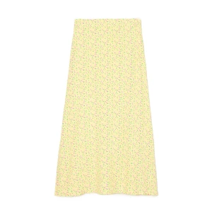 Cropp - Żółta spódnica maxi w kwiaty - żółty
