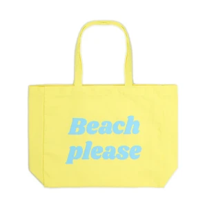 Cropp - Żółta torebka shopper z napisami - żółty