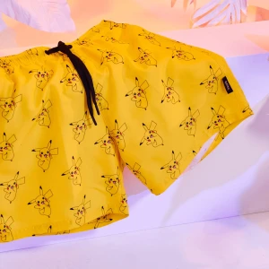 Cropp - Żółte szorty kąpielowe Pikachu - żółty